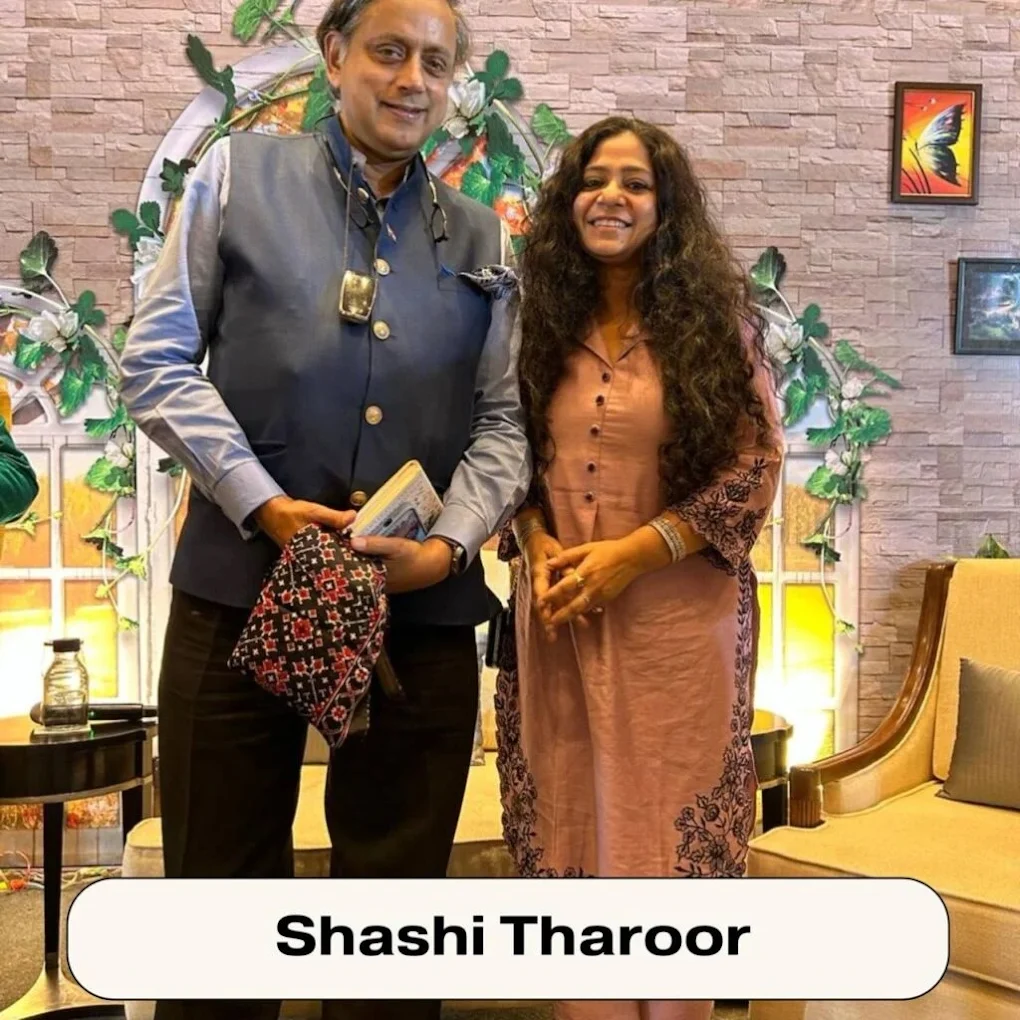 Priyanka with Shashi Tharoor