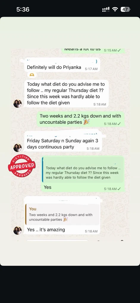 Message from a client during the program