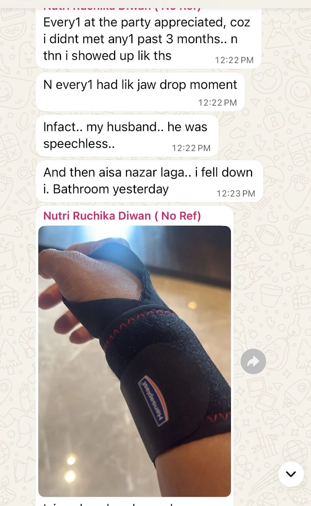 Message from a client during the program