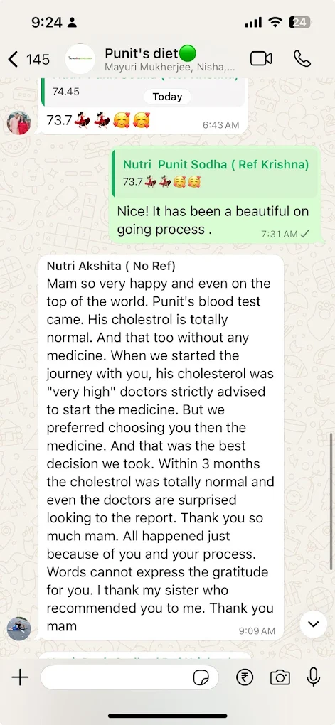 Message from a client during the program